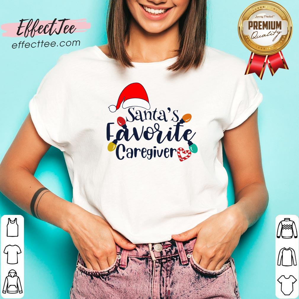Good Santa’s Favorite Caregiver Christmas Shirt