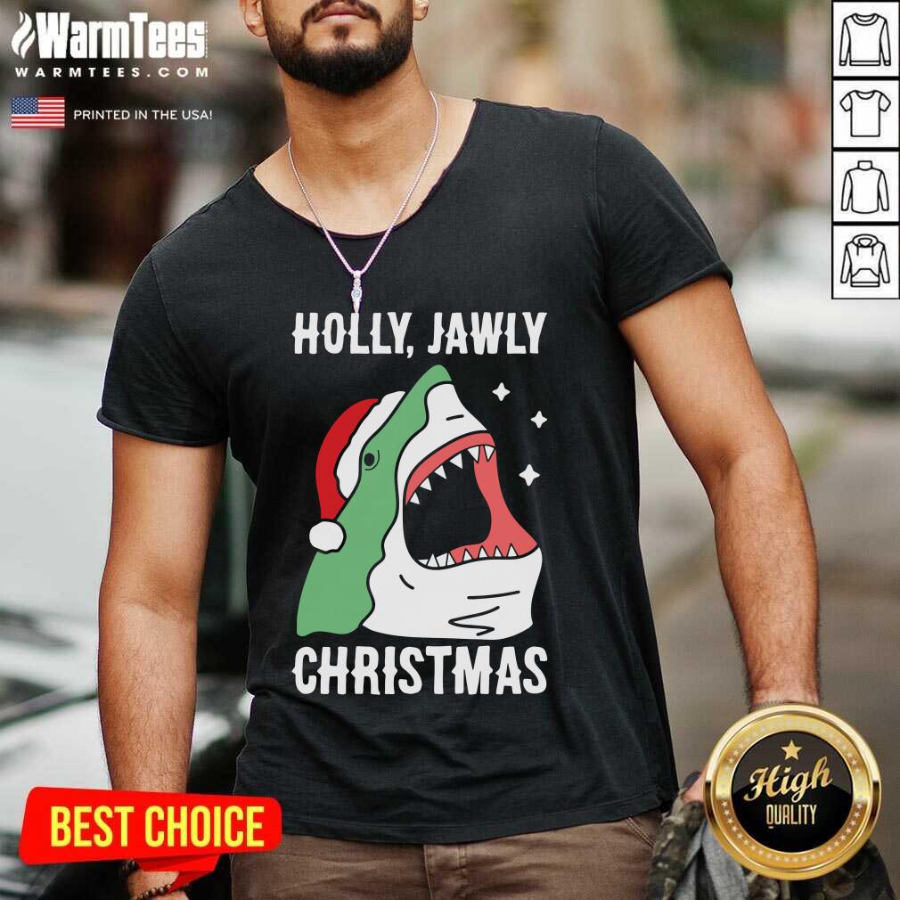 Good Shark Holly Jawly Christmas Shirt