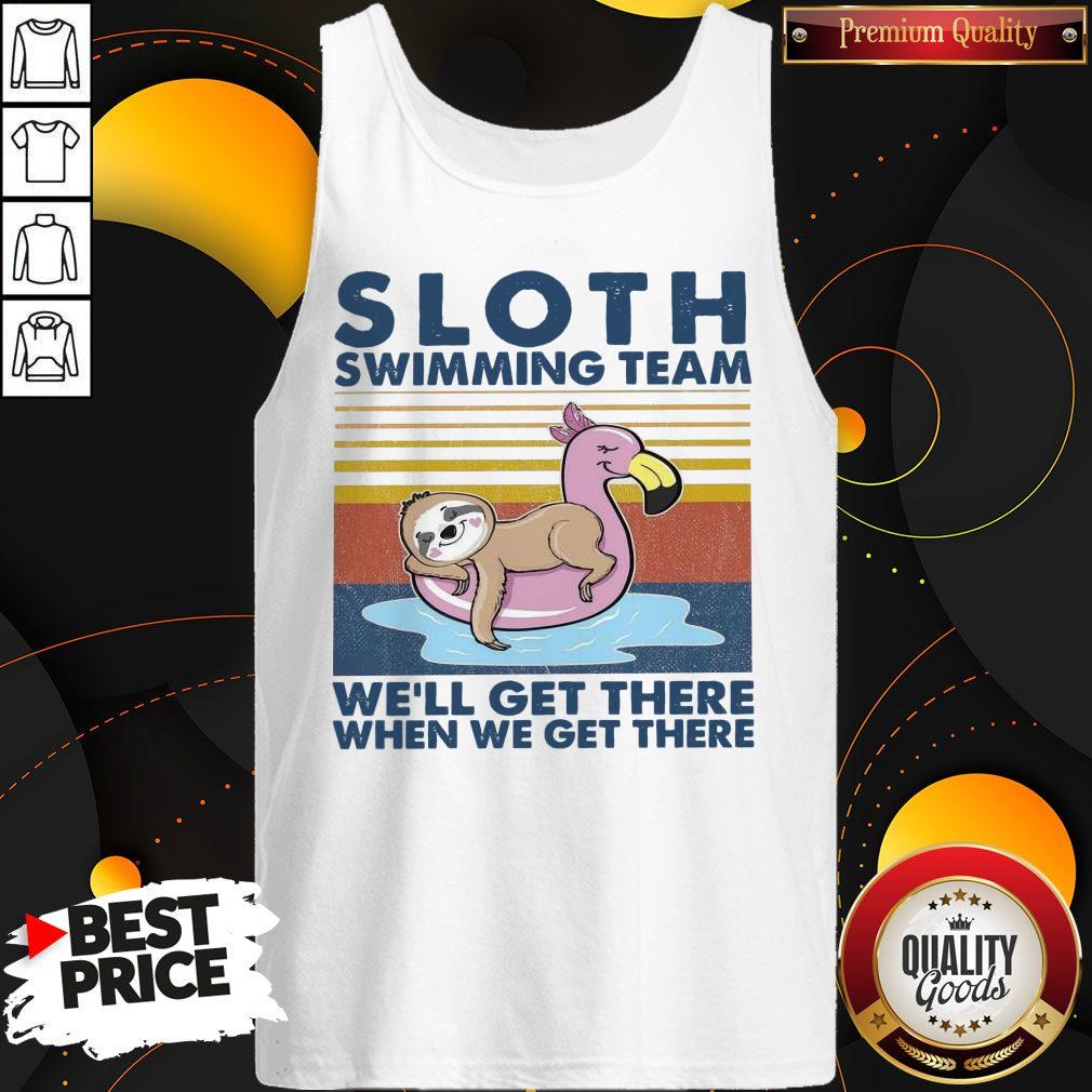 Good Sloth Swimming Team We’ll Get There When We Get There Vintage Shirt