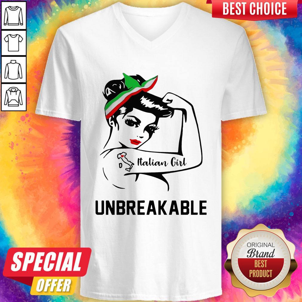 Good Strong Woman Tattoo Italian Girl Unbreakable T-Shirt