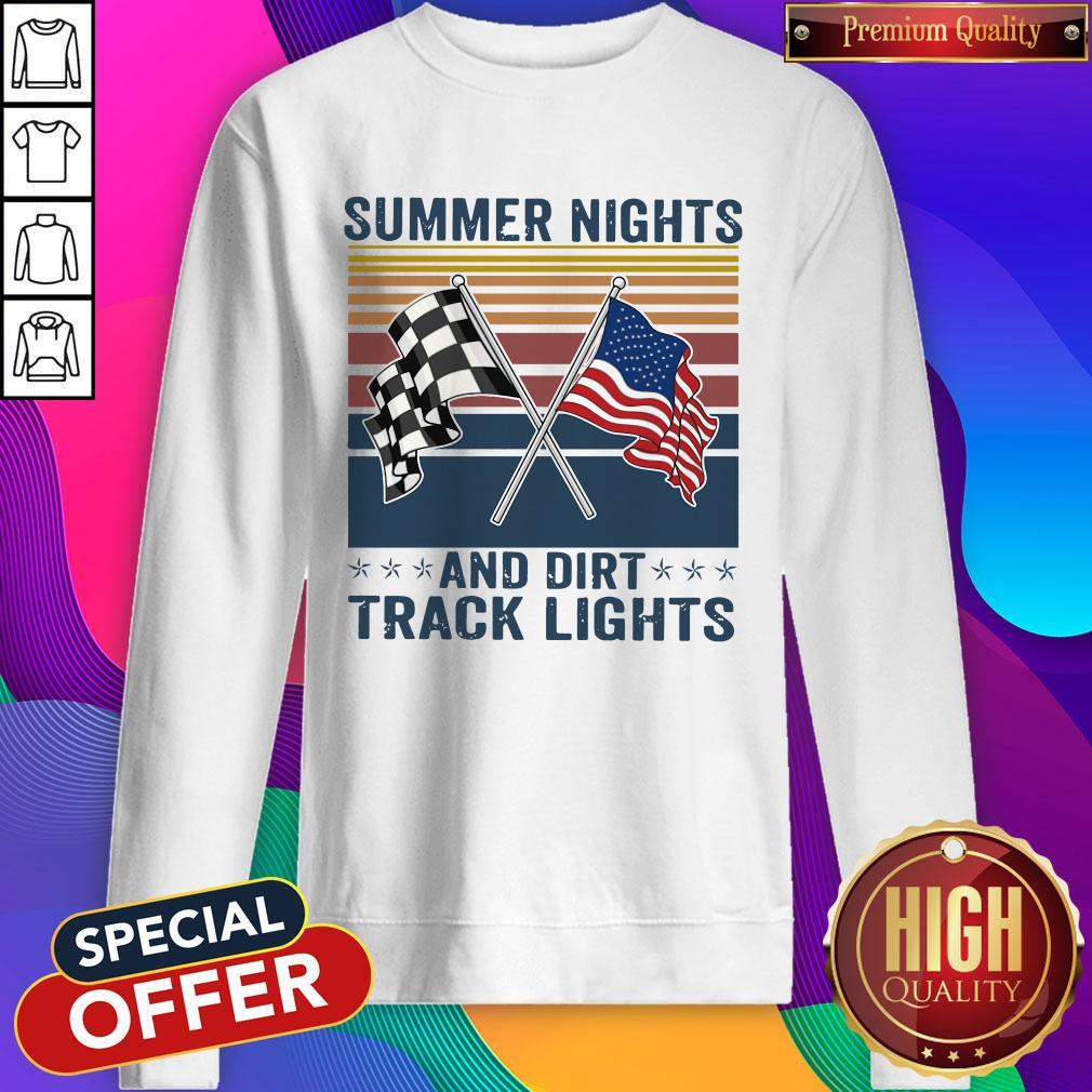 Good Summer Nights And Dirt Track Lights Vintage Shirt