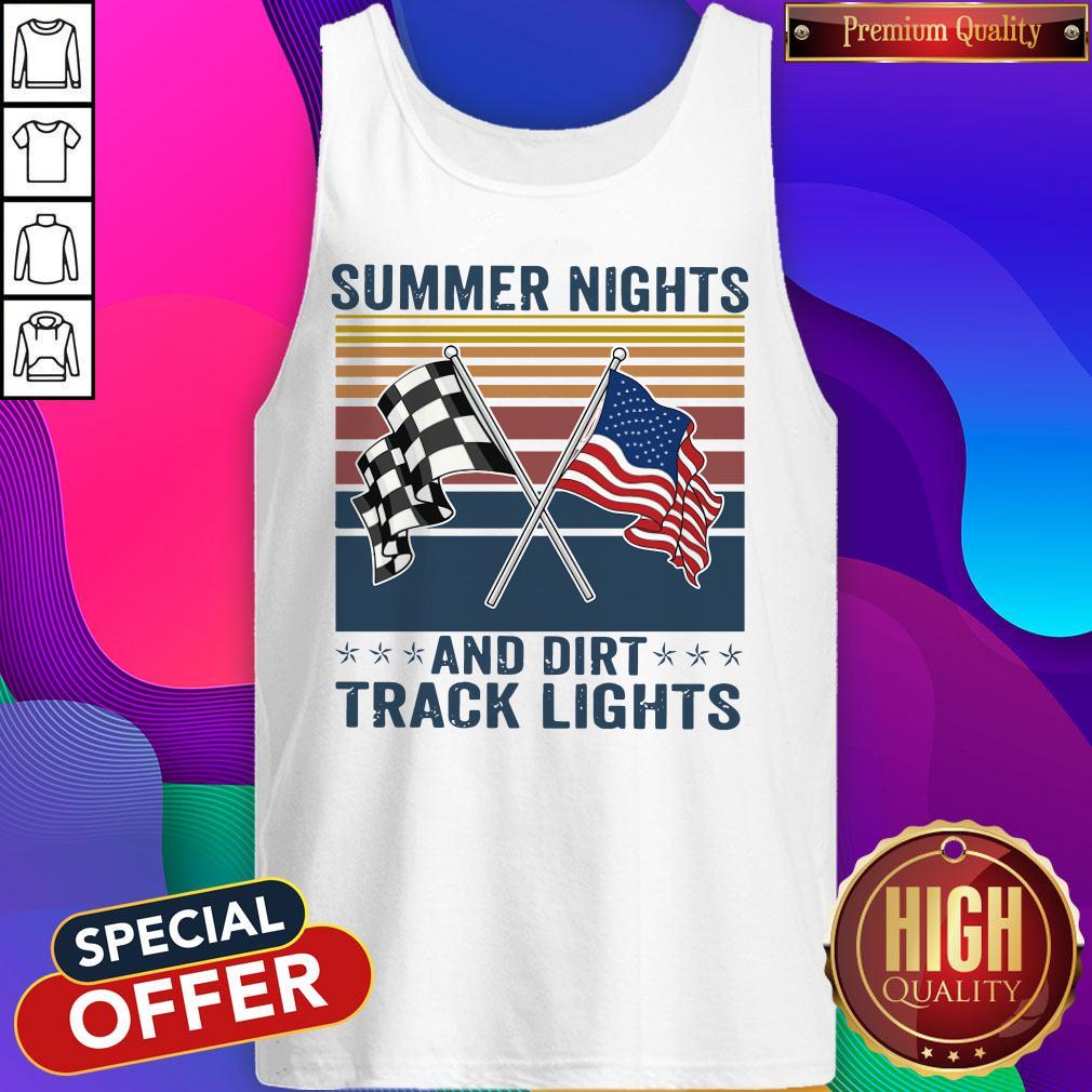 Good Summer Nights And Dirt Track Lights Vintage Shirt