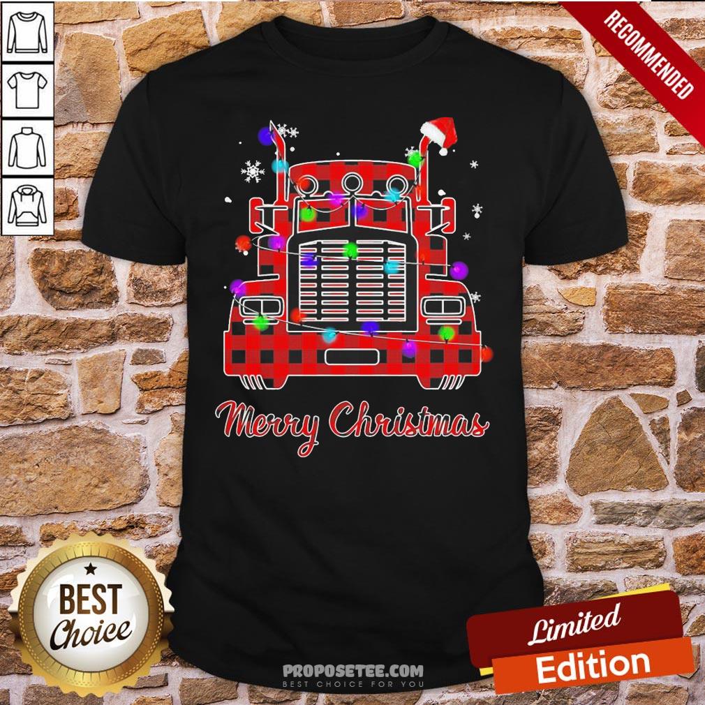 Good Truck Light Merry Christmas Shirt