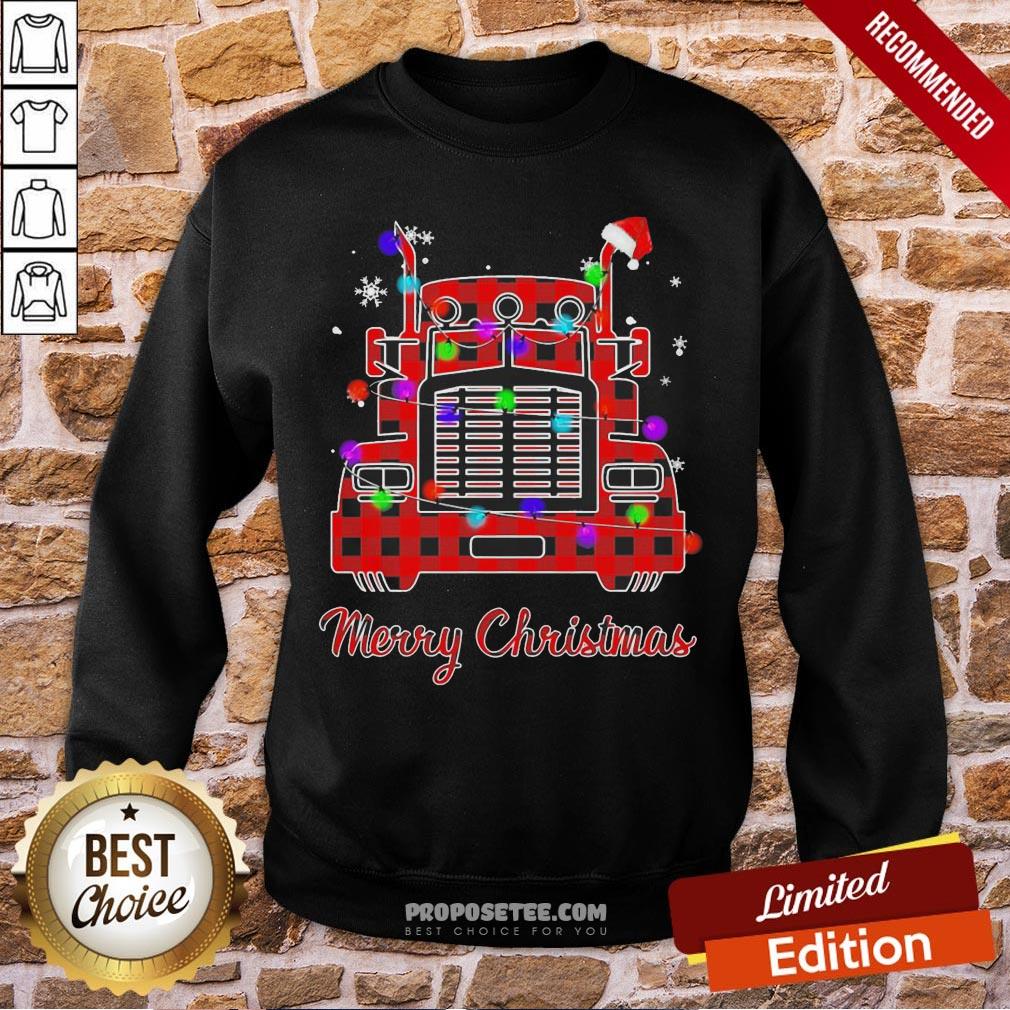 Good Truck Light Merry Christmas Shirt