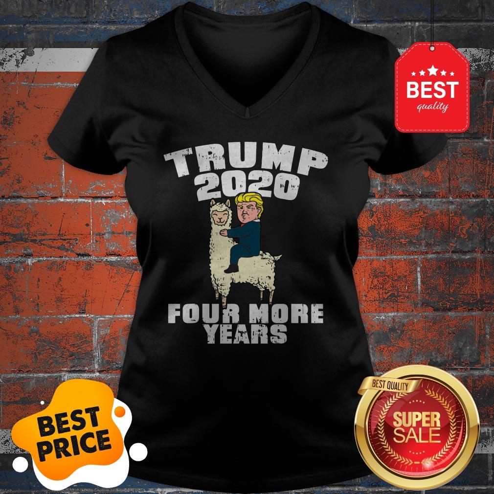 Good Trump 2020 Four More Years Donald Llama Shirt