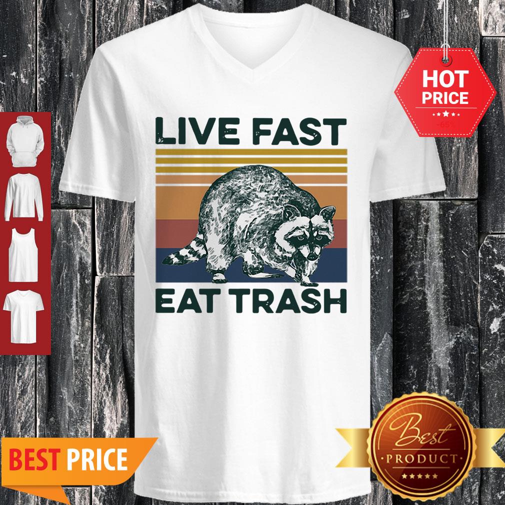 Good Vintage Raccoon Life Fast Eat Trash Shirt