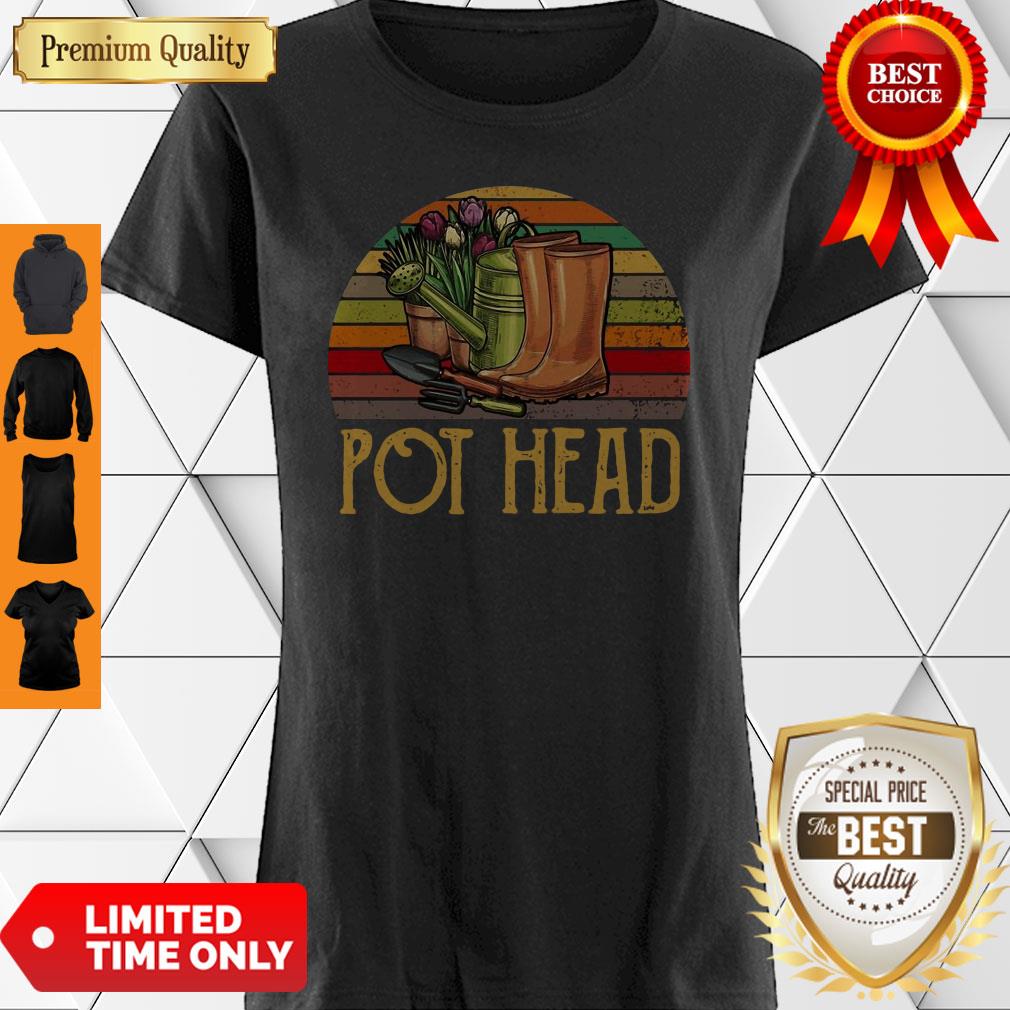 Good Vintage Retro Sun Pot Head Gardening Shirt