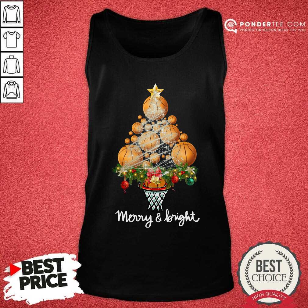 Good Volleyball Merry And Bright Christmas Tree Shirt