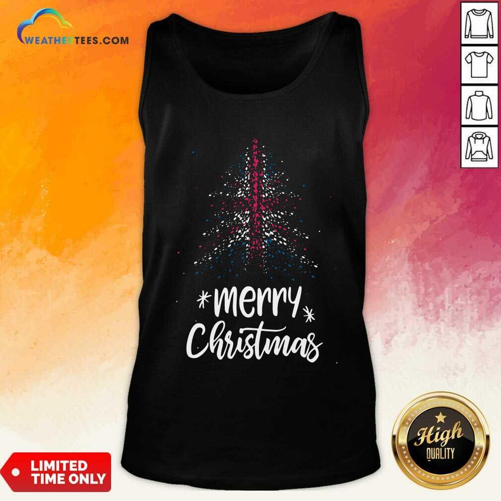 Grateful Tree England Flag Merry Christmas Shirt