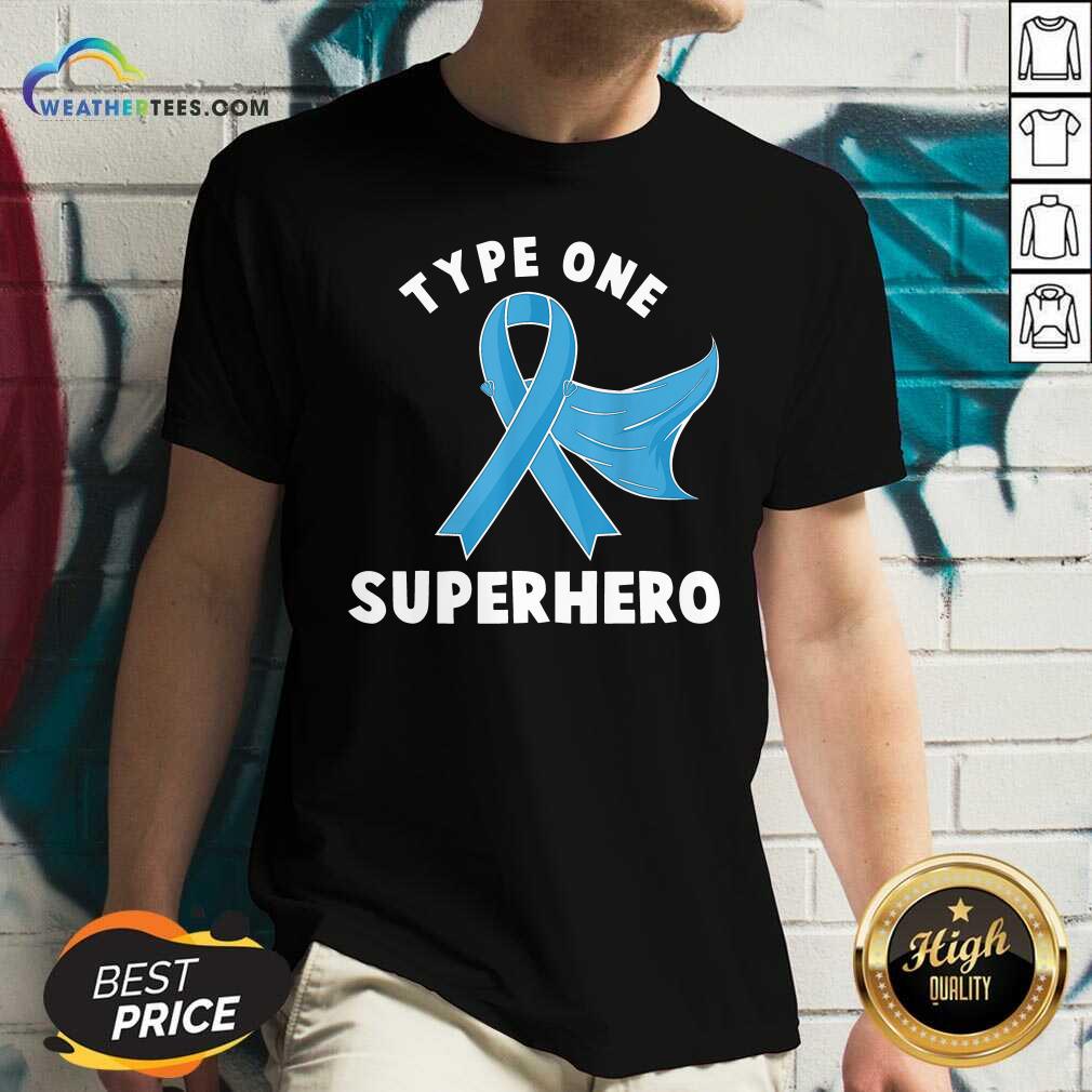 Grateful Type One Superhero Diabetes Awareness Diabetic Shirt