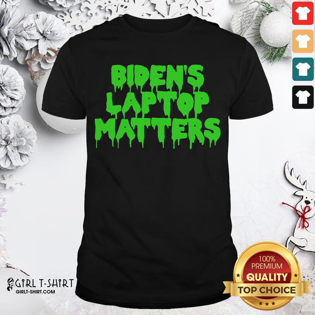 Gray Biden’s Laptop Matters Political Swamp Green Shirt