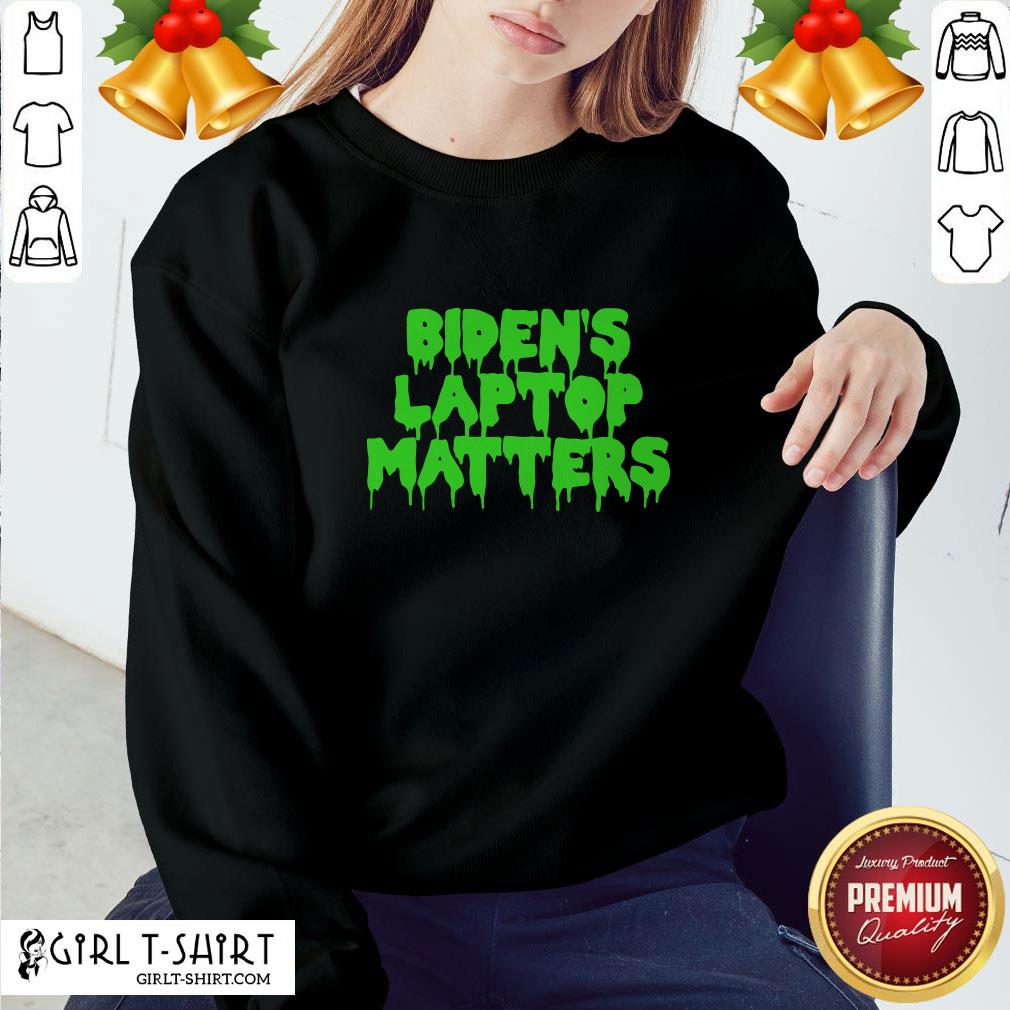 Gray Biden’s Laptop Matters Political Swamp Green Shirt