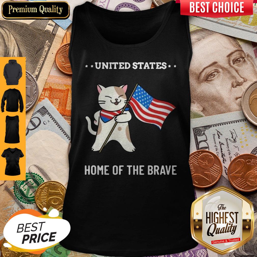 Great Cat United States Home Of The Brave Shirt