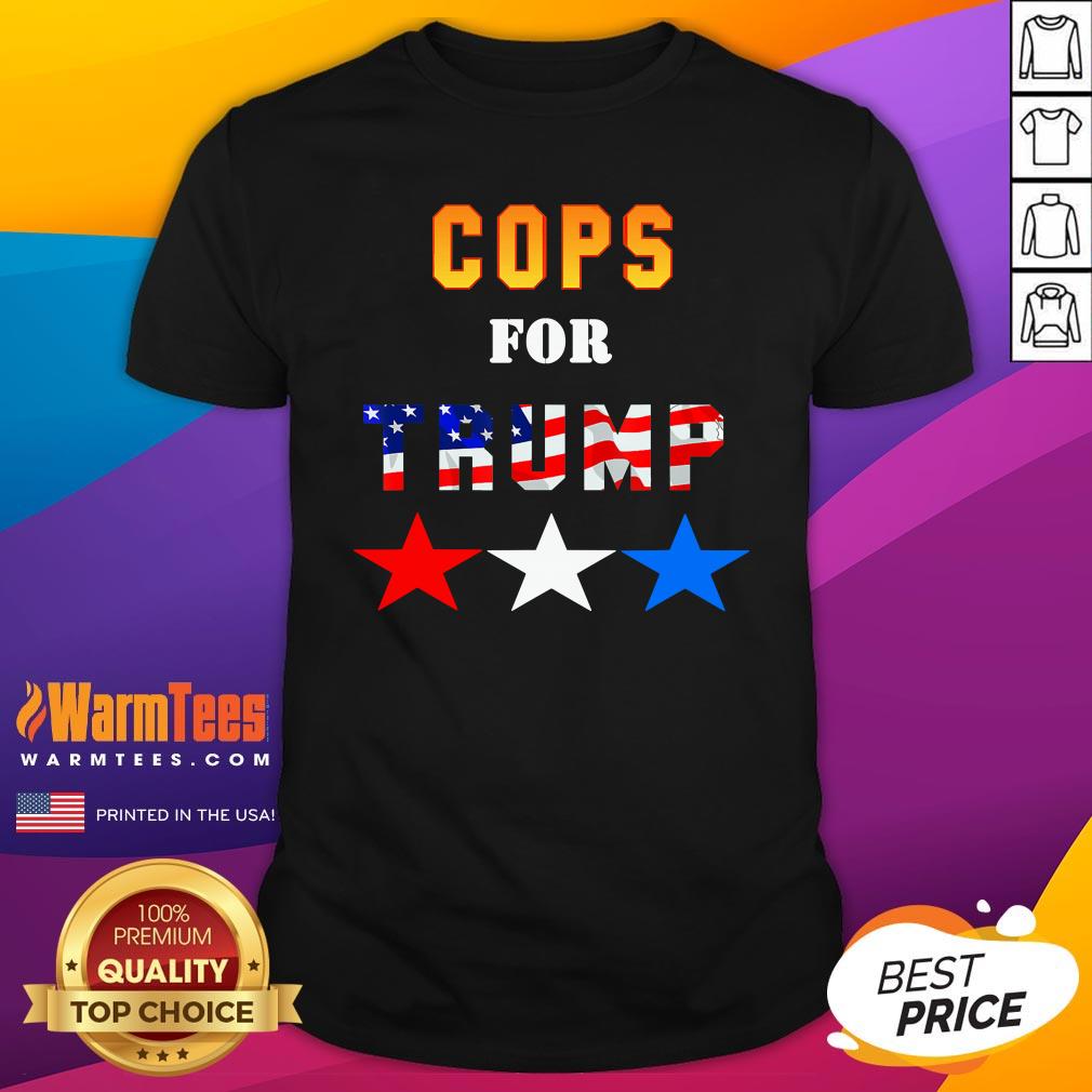 Great Cops For Trump Best American Flag Shirt
