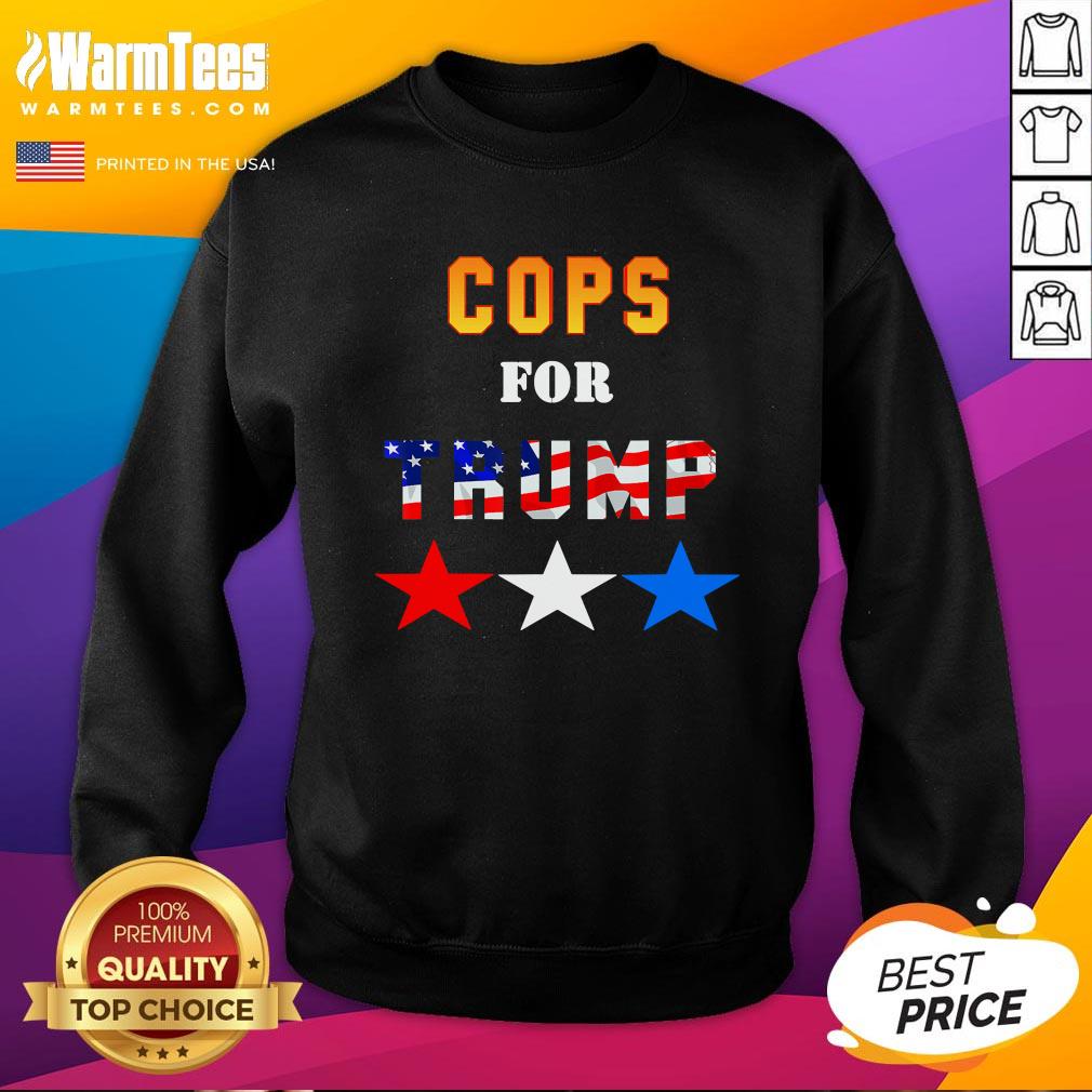 Great Cops For Trump Best American Flag Shirt