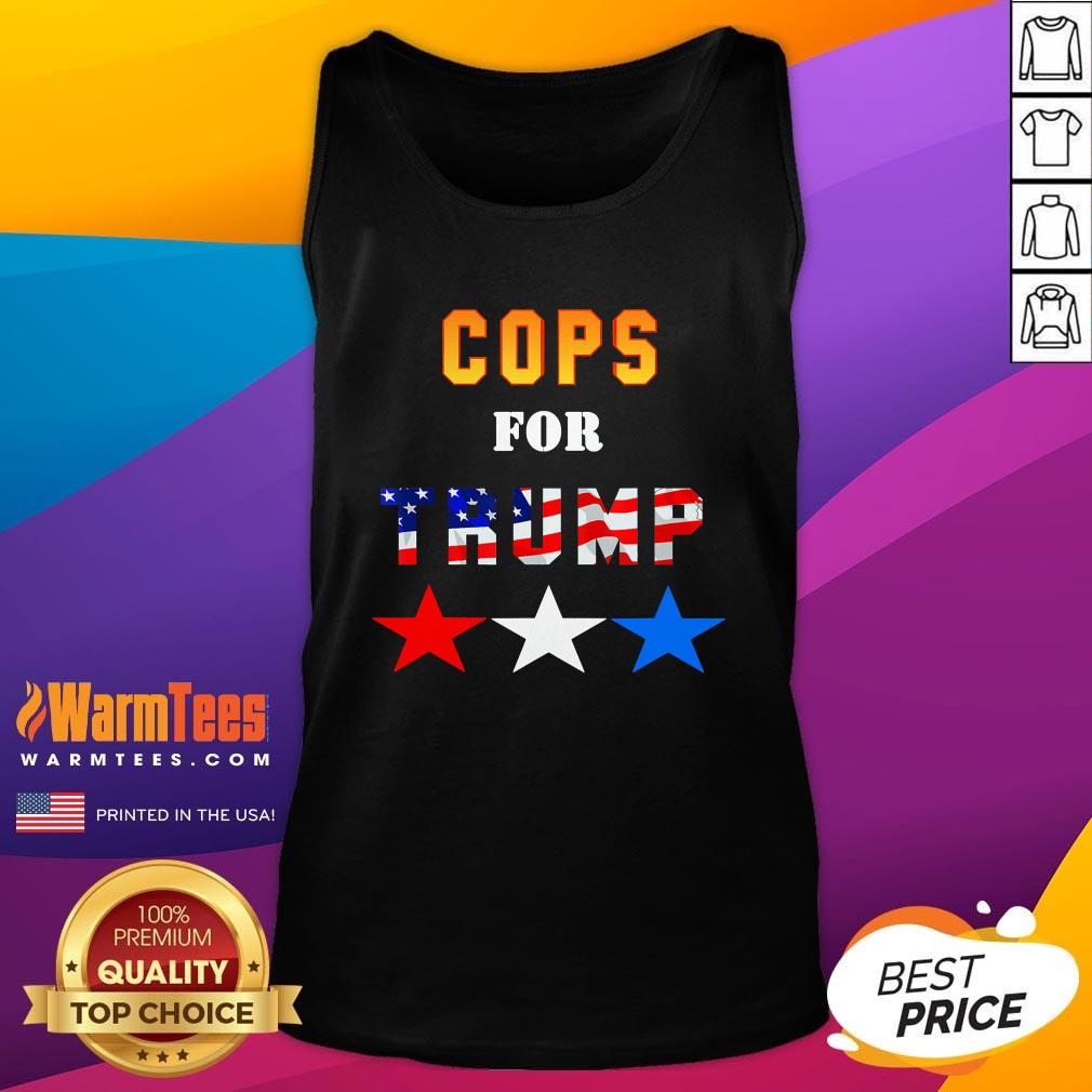 Great Cops For Trump Best American Flag Shirt