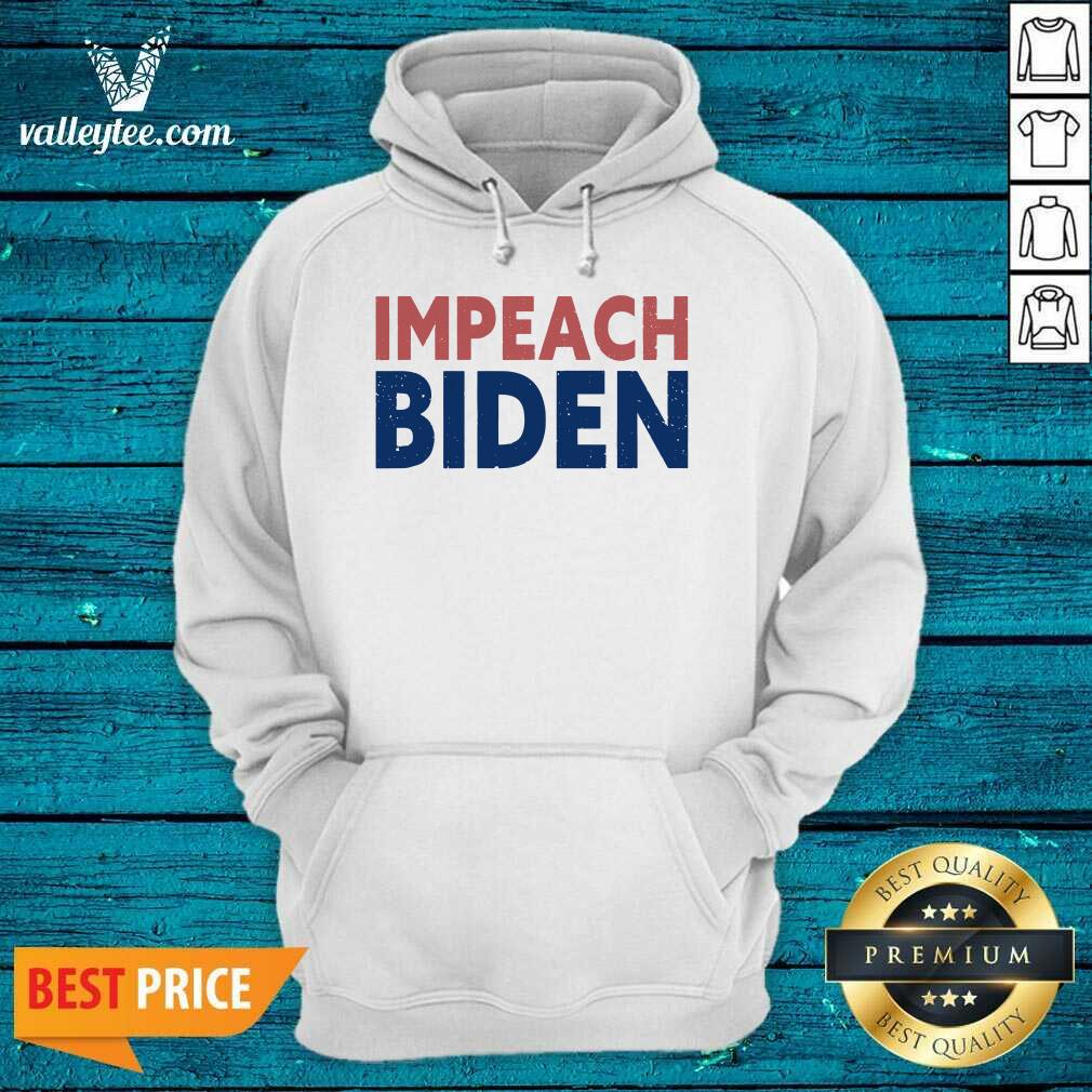 Great Impeach Biden Red And Blue Vintage Republican Conservative Shirt