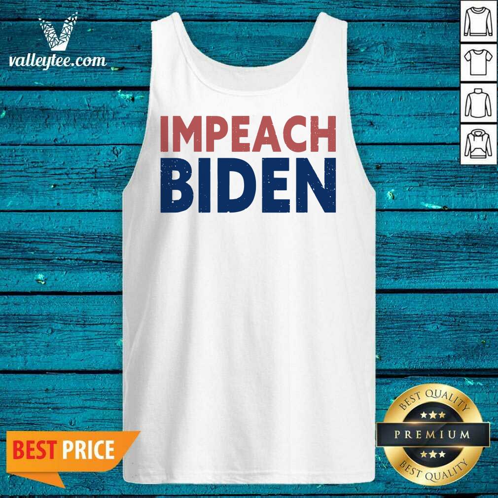 Great Impeach Biden Red And Blue Vintage Republican Conservative Shirt