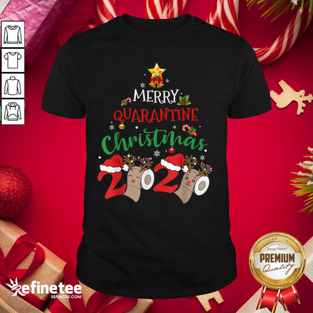 Great Merry Quarantine Christmas 2020 Pajamas Matching Family Gift Shirt