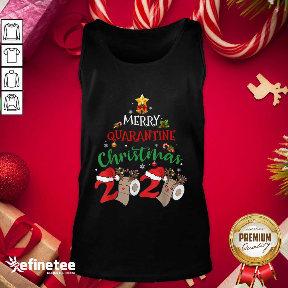 Great Merry Quarantine Christmas 2020 Pajamas Matching Family Gift Shirt
