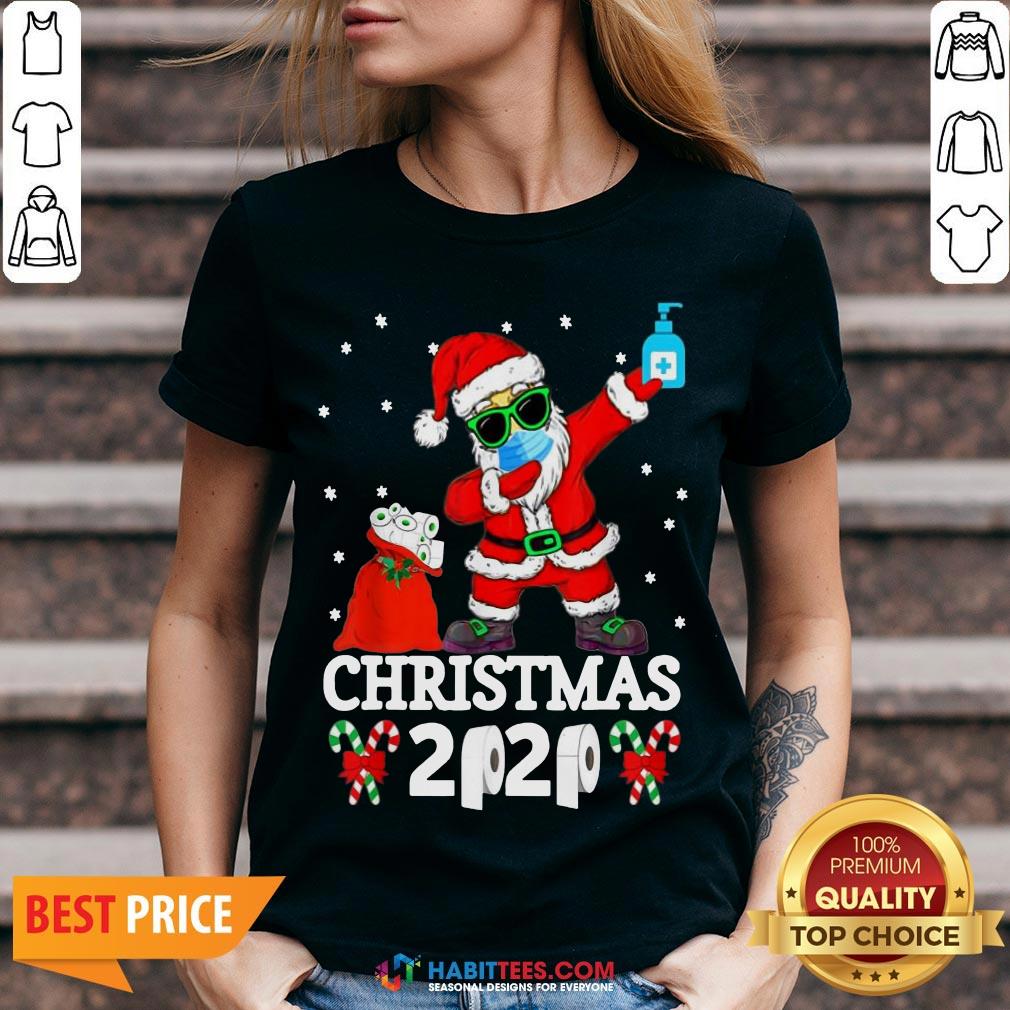 Great Santa Claus Dabbing Toilet Paper Christmas 2020 Shirt