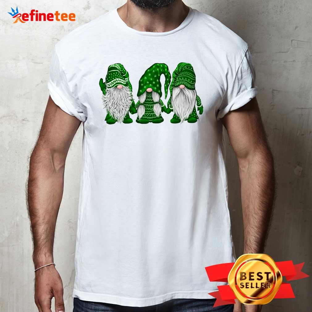 Green Three Gnomes St Patrick's Day Shirt