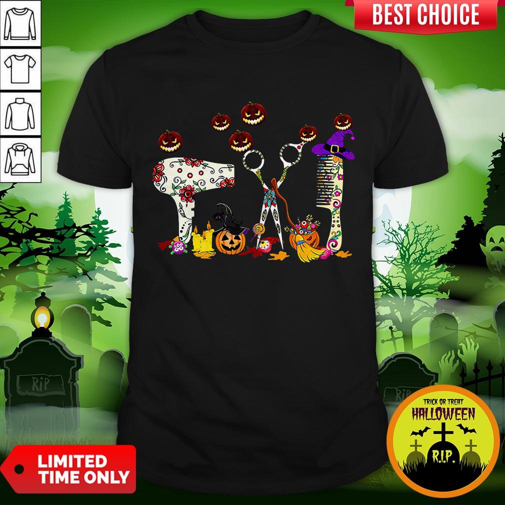 Hairstylists Pumpkin Halloween Shirt