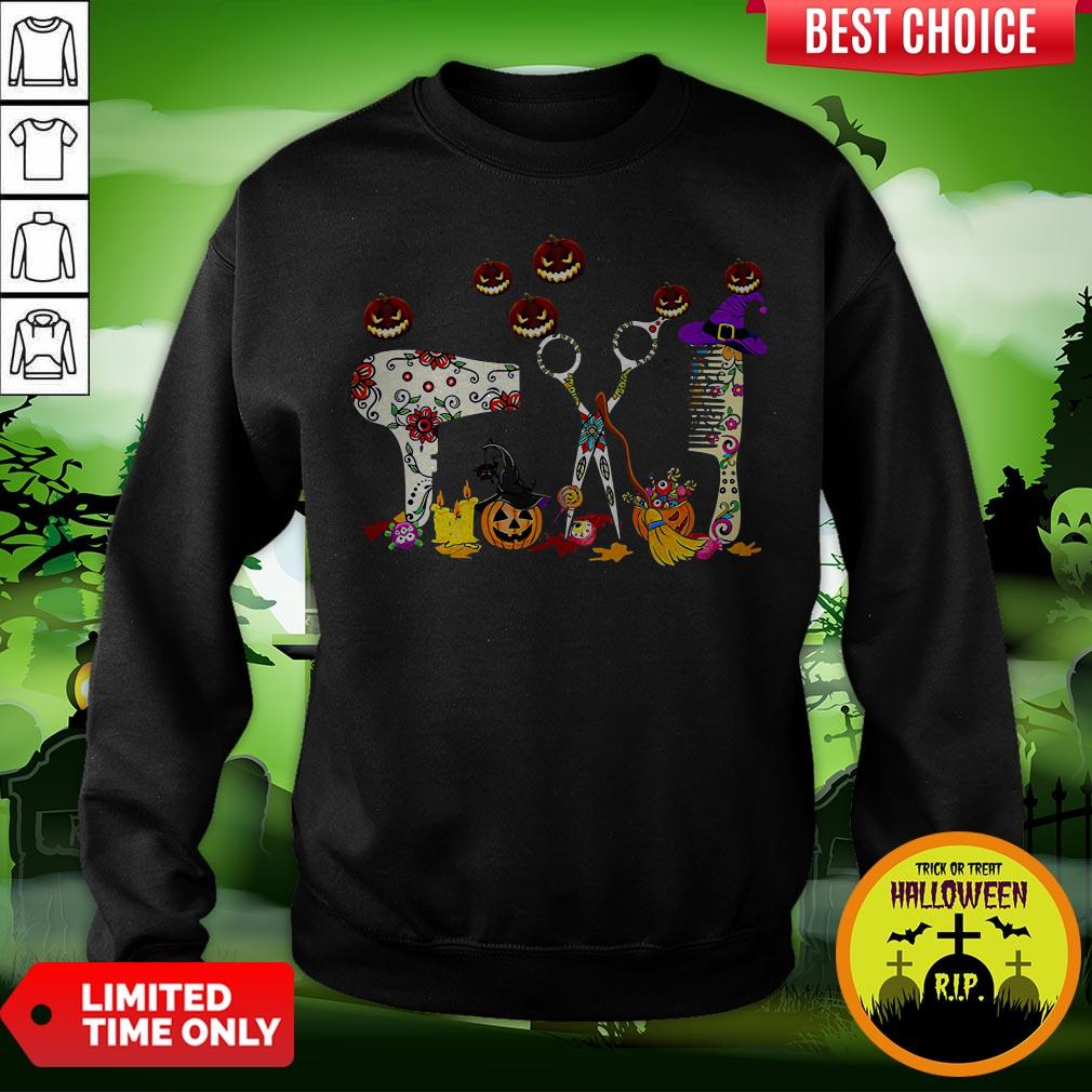 Hairstylists Pumpkin Halloween Shirt