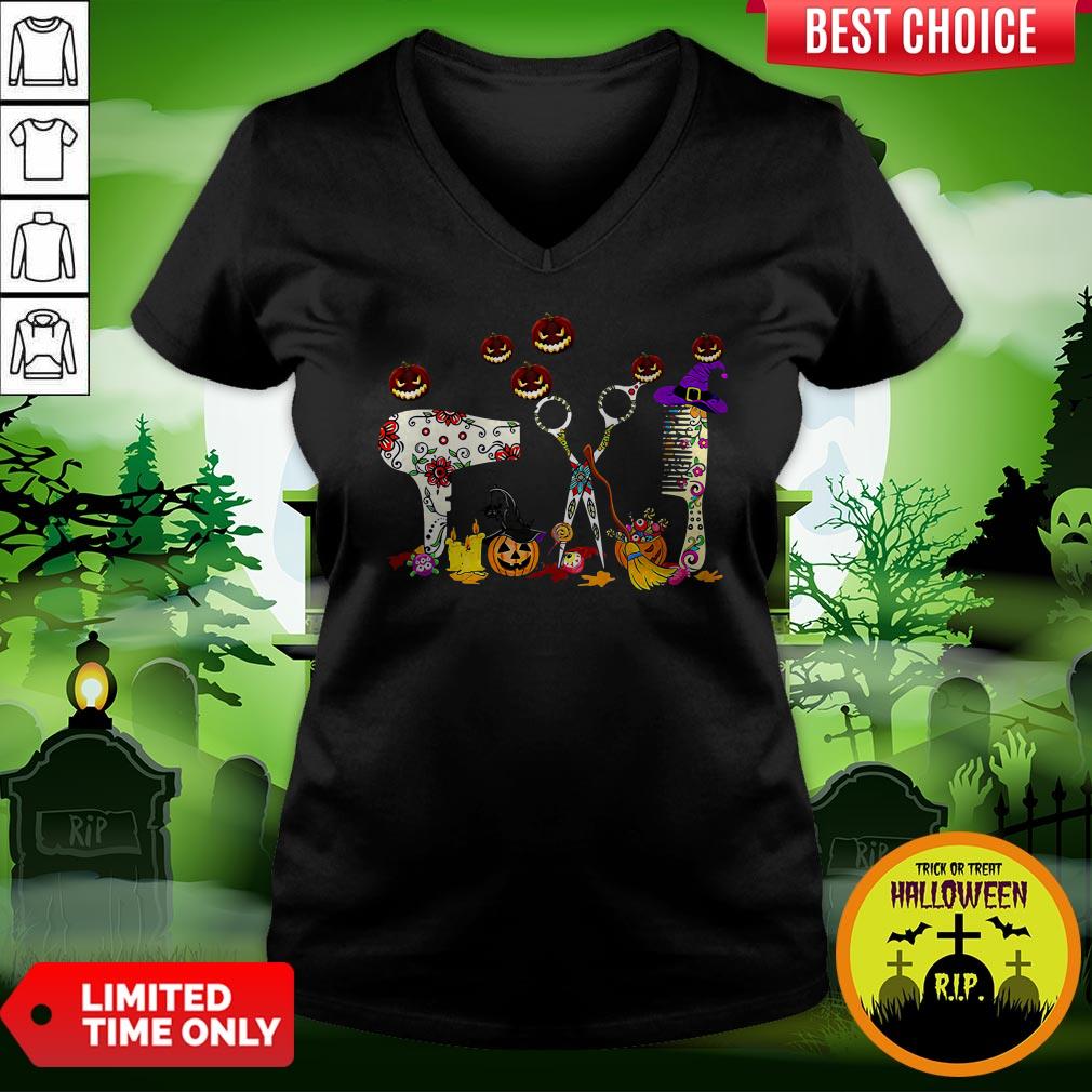 Hairstylists Pumpkin Halloween Shirt