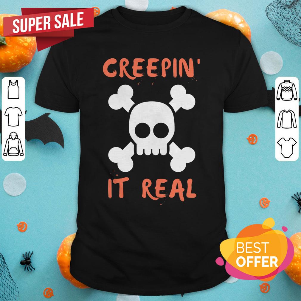 Halloween Funny Skull Greepin'It Real Shirt