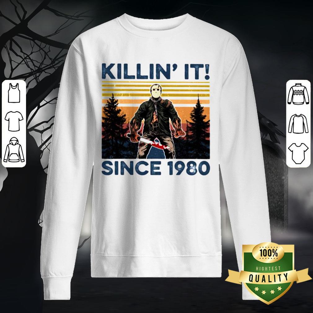 Halloween Jason Voorhees Killin It Since 1978 Vintage Retro Mountain Shirt