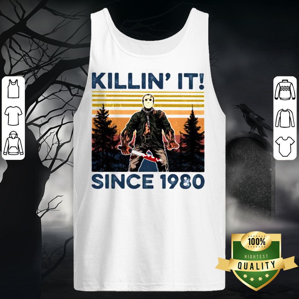 Halloween Jason Voorhees Killin It Since 1978 Vintage Retro Mountain Shirt
