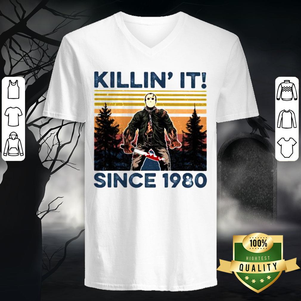 Halloween Jason Voorhees Killin It Since 1978 Vintage Retro Mountain Shirt