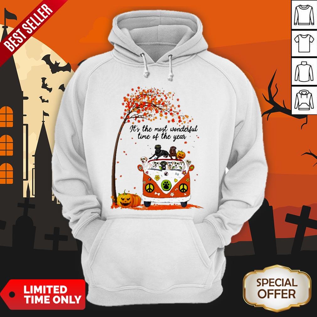 Halloween Labradors Pumpkin It’s The Most Wonderful Time Of The Year Shirt