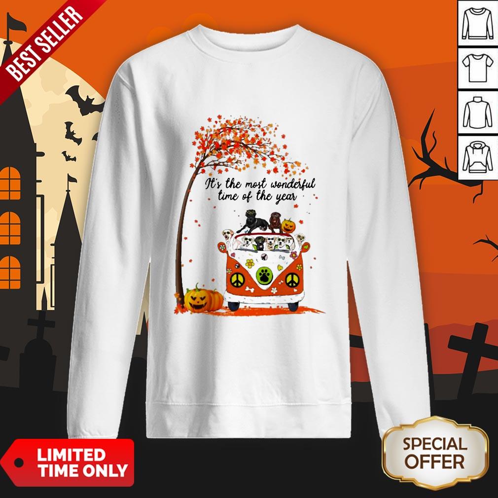 Halloween Labradors Pumpkin It’s The Most Wonderful Time Of The Year Shirt