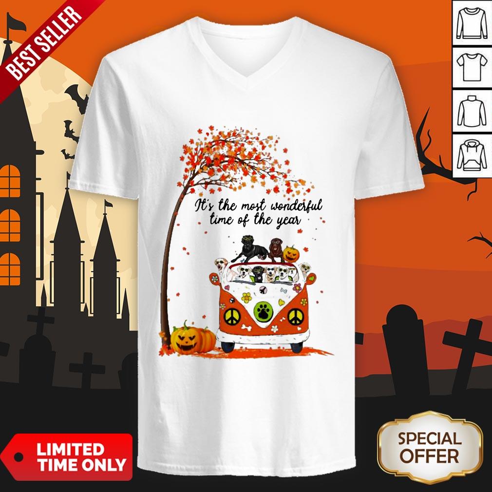Halloween Labradors Pumpkin It’s The Most Wonderful Time Of The Year Shirt