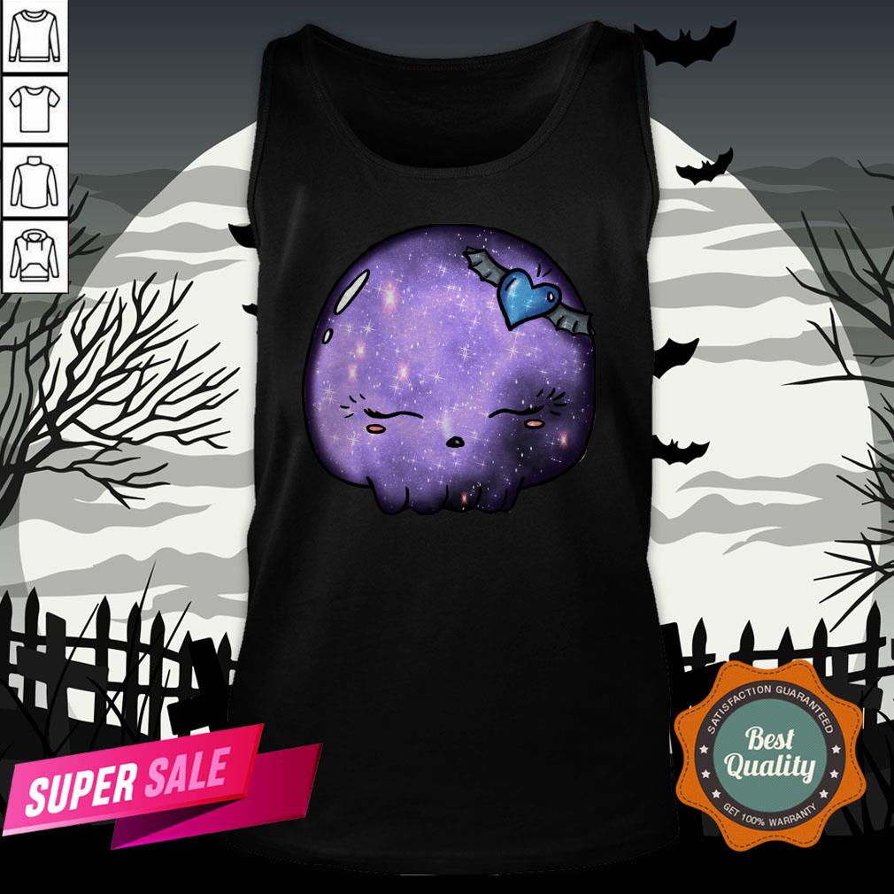 Halloween Purple Moon Skull Kawaii Cute Sugar Skull Shirt