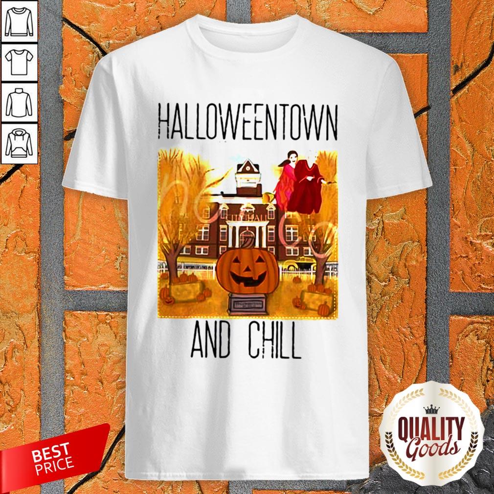 Halloweentown And Chill Pumokin Shirt