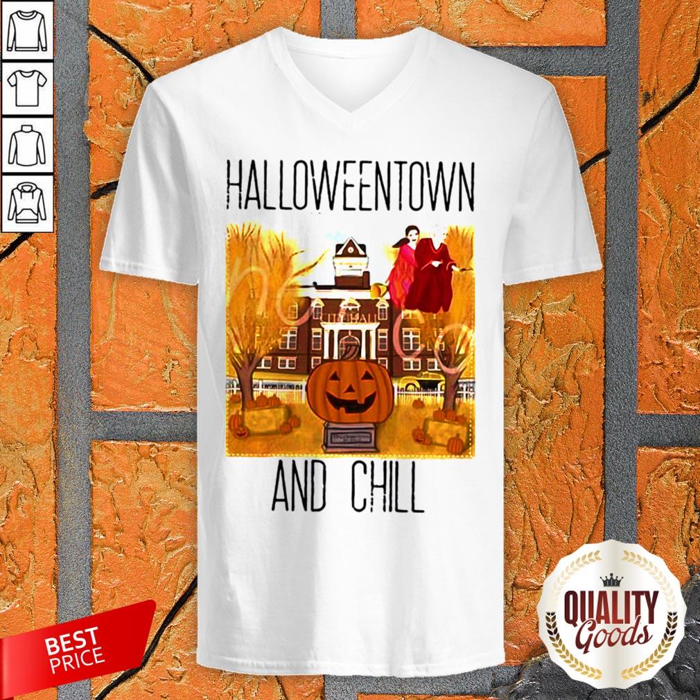 Halloweentown And Chill Pumokin Shirt