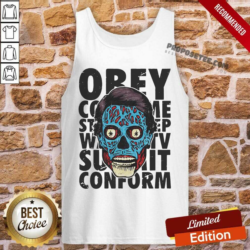 Happy Alien Propaganda They Live Orey Shirt