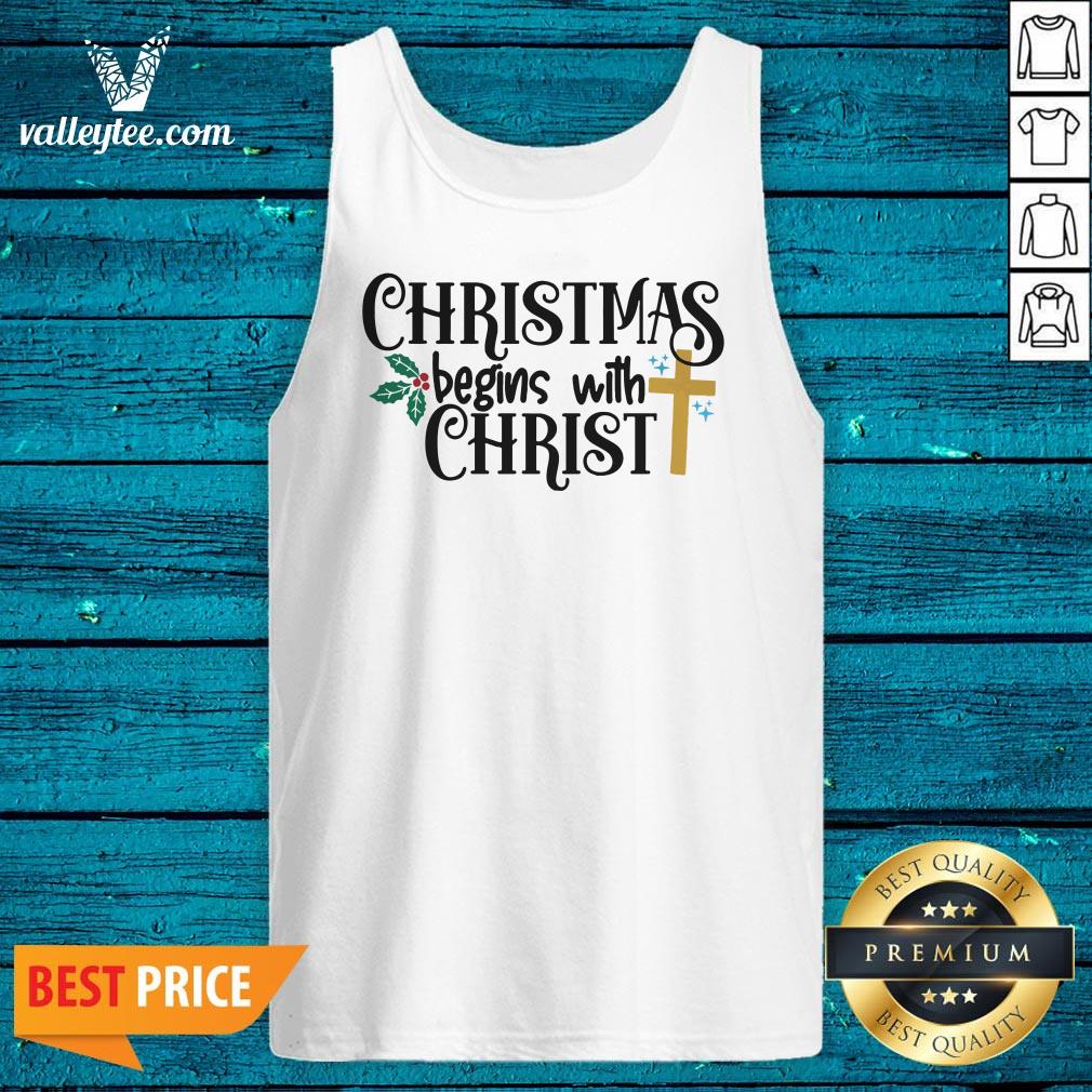 Happy Christmas Begin With Christ Jesus Shirt