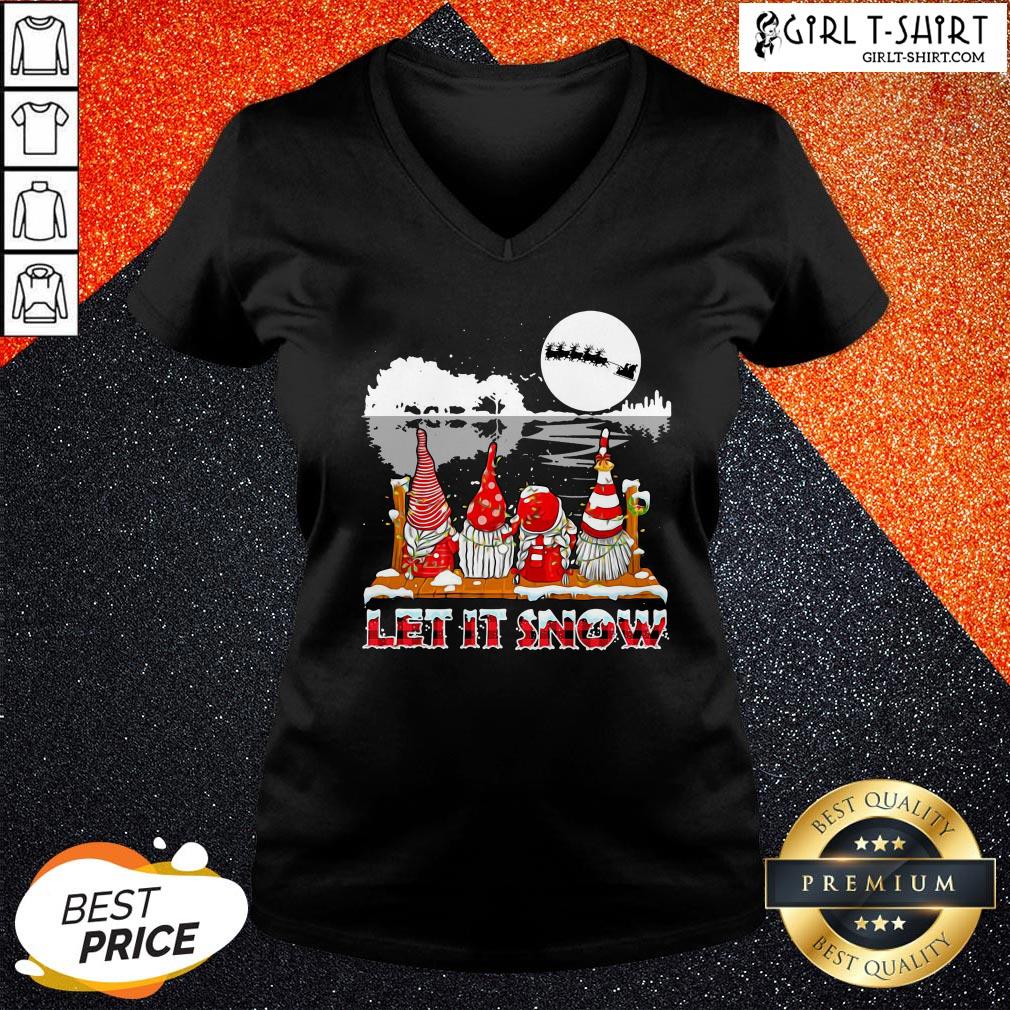 Happy Christmas Gnomies Let Is Snow Shirt