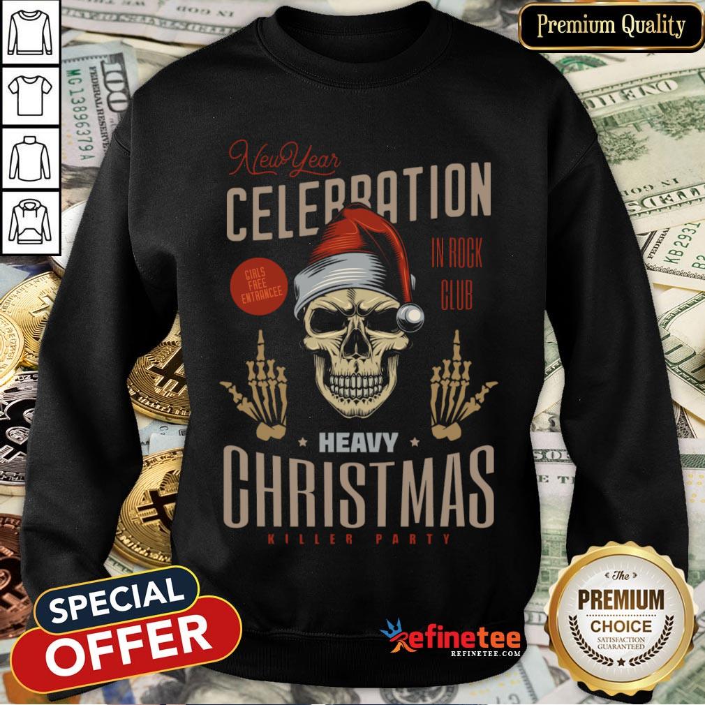 Happy Christmas Santa Skull Happy New Year Shirt