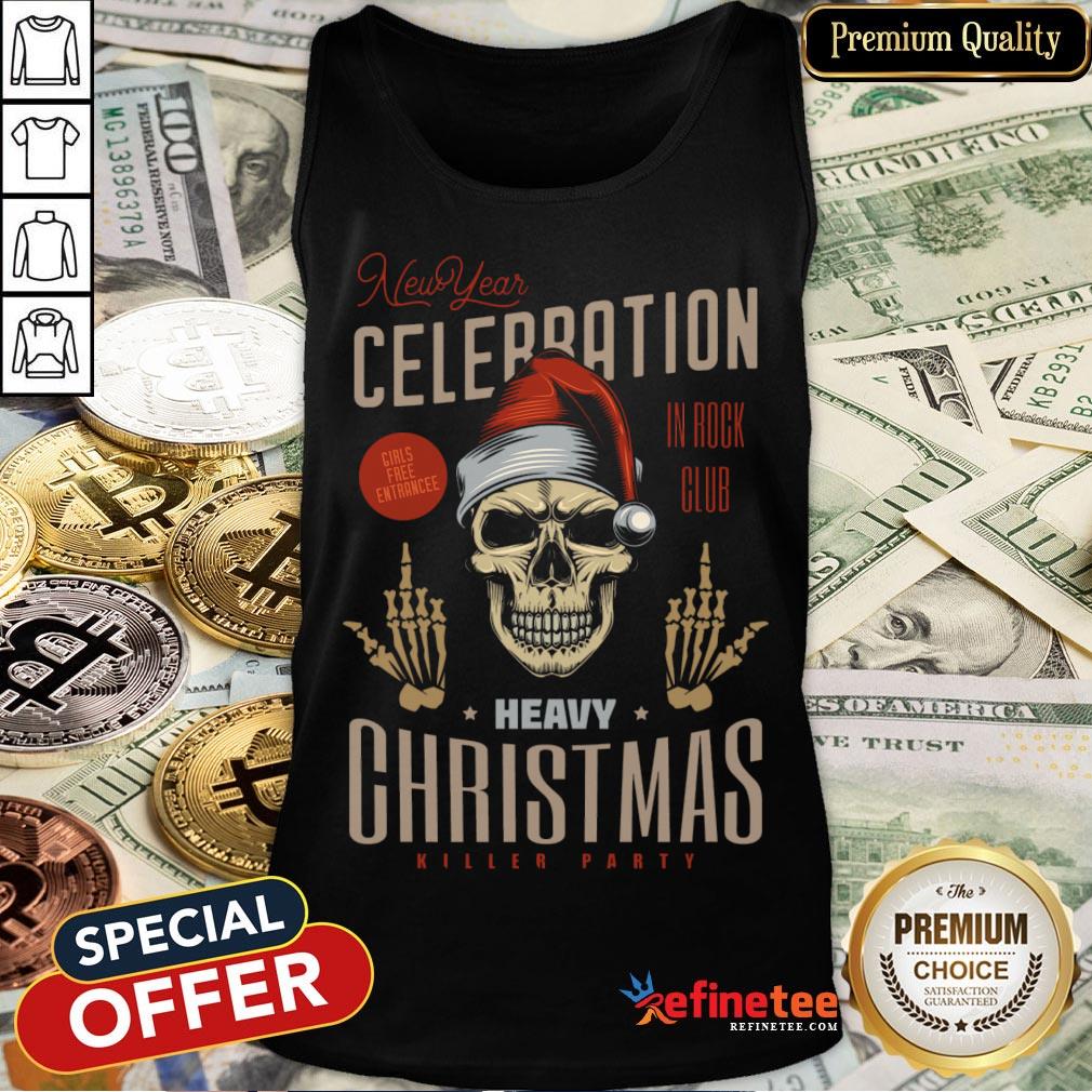 Happy Christmas Santa Skull Happy New Year Shirt