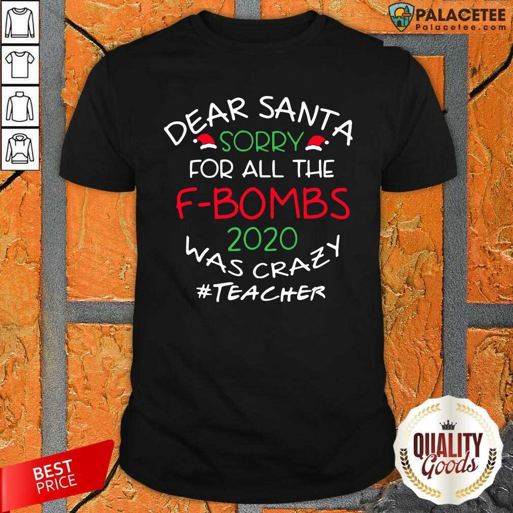 Happy Dear Santa Sorry For All The F Bombs 2020 Was Crazy Shirt