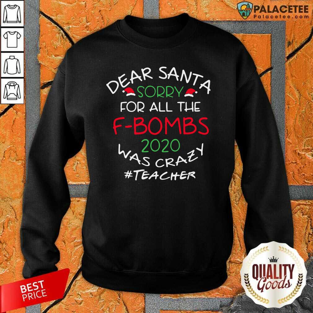 Happy Dear Santa Sorry For All The F Bombs 2020 Was Crazy Shirt