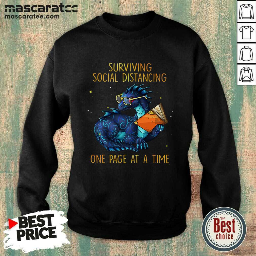 Happy Dragon Book Surviving Distancing One Page Shirt