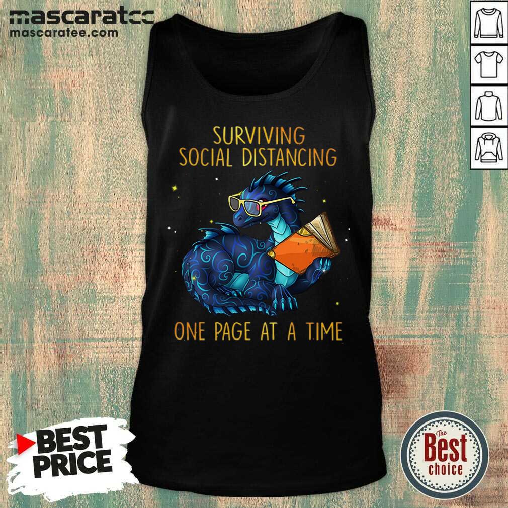 Happy Dragon Book Surviving Distancing One Page Shirt