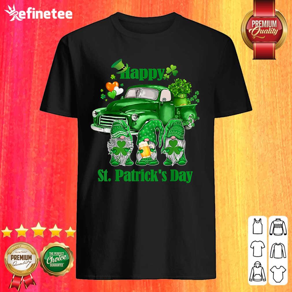 Happy Gnomes Truck St Patrick’s Day Shirt