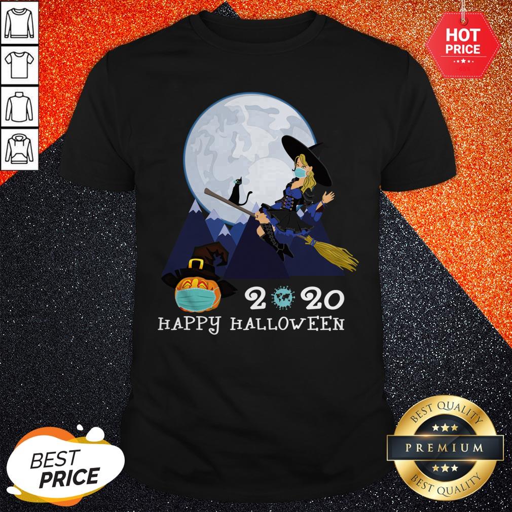 Happy Halloween 2020 Funny Witch Quarantined Shirt